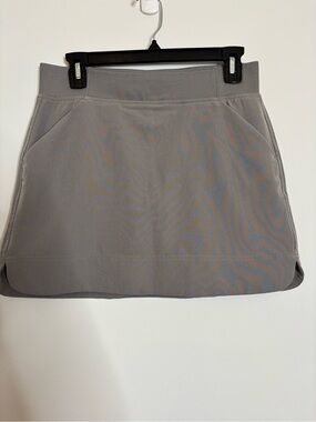 32 Degrees Gray Athletic Stretch Mini Skirt with Pockets
